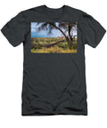 Male Cheetah Standing on Fallen Tree Trunk Kgalagadi Ann Steve Toon Natureplcom T-Shirt