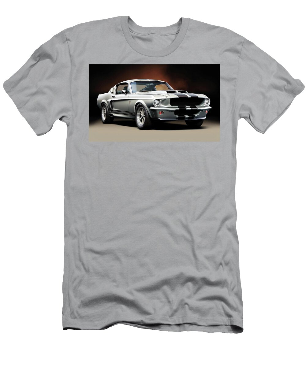 Mustang Dreamscape Retro Ford Shelby in a Room Boyan Dimitrov T-Shirt