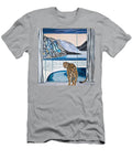 Painting Window Leopard Art Nature Illustration a N Akkash T-Shirt
