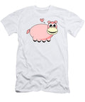 Pink Hippo Clip Art Les Classics T-Shirt