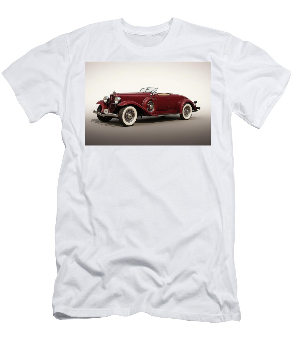 Plymouth Deluxe Six Pd Roadster 1933 Maroon Cathy Anderson T-Shirt