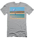 UK England Cornwall Great Britain South West Coast Path British Isles South West England Paragliding Over the River Camel At Daymer Bay Near Padstow Carlo Irek T-Shirt