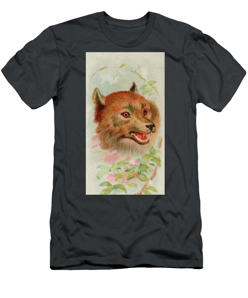 Wolf Vintage Animal Illustration Picked and Shared T-Shirt